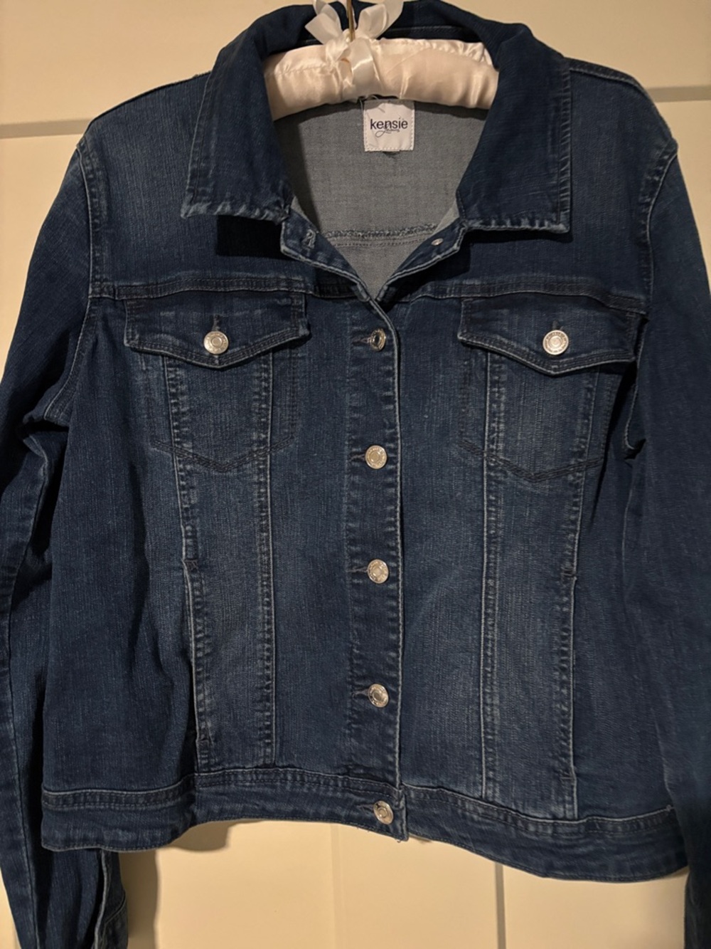Kensie Classic Dark Blue Denim Jacket